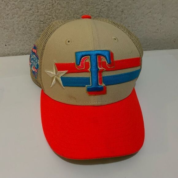 Men's New Era Cream Texas Rangers 2024 MLB All-Star Game  39THIRTY Flex Hats - Picture 1 of 5